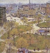 Childe Hassam Union Square in Spring oil painting